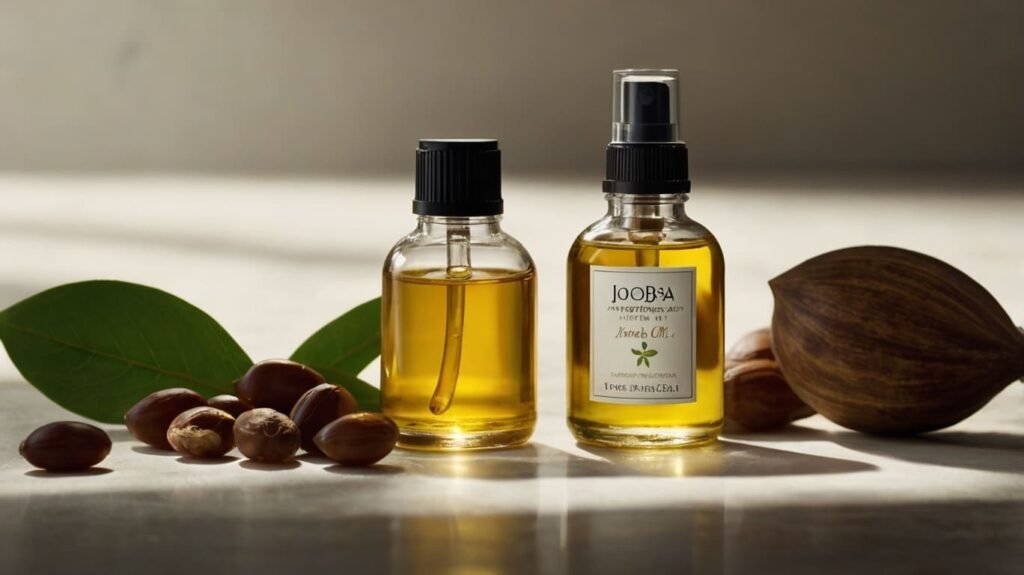 Two botles of Jojoba oil